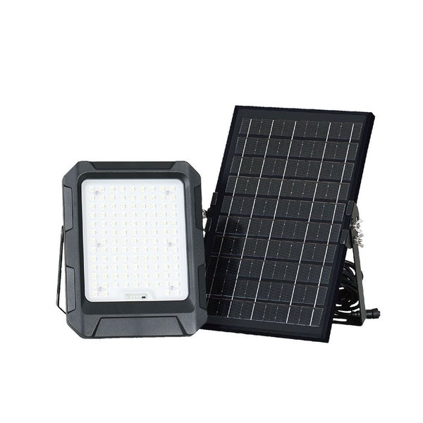 V-TAC VT-55W - Solarleuchten - Solar-Flutlichter - IP65 - Schwarz - 1000 Lumen - 4000K