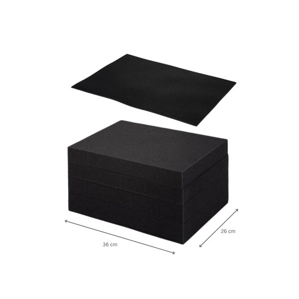 PROREGAL Eurobox NextGen Portable Mit Rasterschaumstoff und Schaumstoffeinlage HxBxT 23,5 x 30 x 40 cm 20 Liter Eurobehälter Transportbox