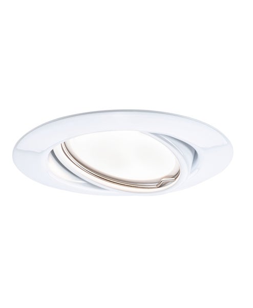LED Einbauleuchte Base Einzelleuchte schwenkbar rund 90mm 20° GU10 5W 350lm 230V 3000K Weiß