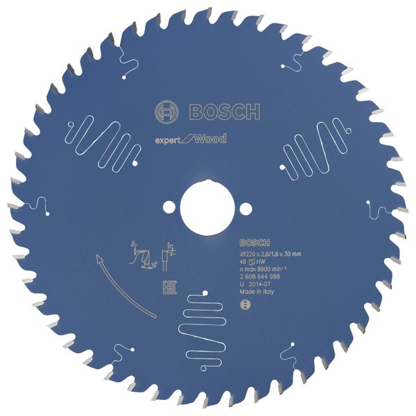 Bosch Kreissägeblatt Expert for Wood für Tischkreissägen 220 x 30 x 2,6 mm 48 - 2608644088