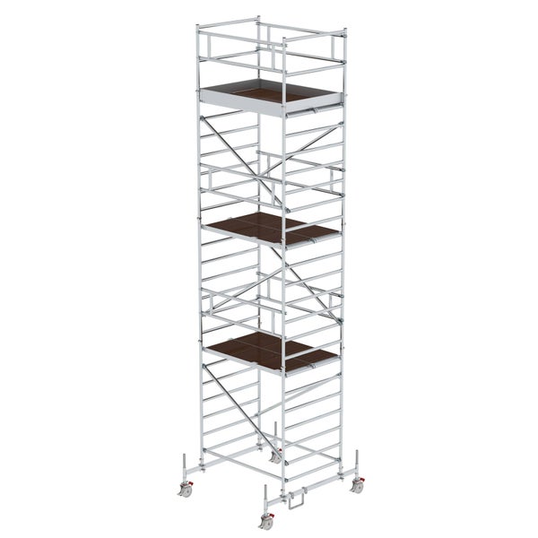 MUNK Rollgerüst mit Doppelplattform 1,35x1,80m Plattform, 8,35m AH