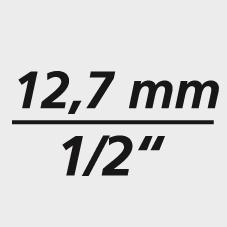 Gedore Steckschlüsseleinsatz D 19 1/2″ 12-kant SW 8 mm - 6133040