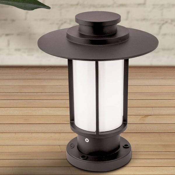 LED Außenleuchte Wegeleuchte 24x30cm Mokka