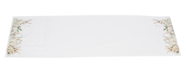 FRANK FLECHTWAREN|Tischläufer Hasenhorde, 40 x 140 cm, POLYESTER
