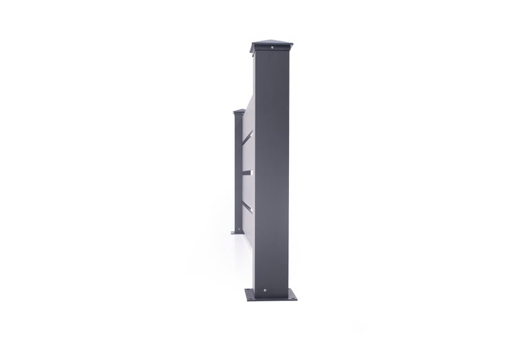Vorgartenzaun aus Aluminium VOGEL 190H90 Grau