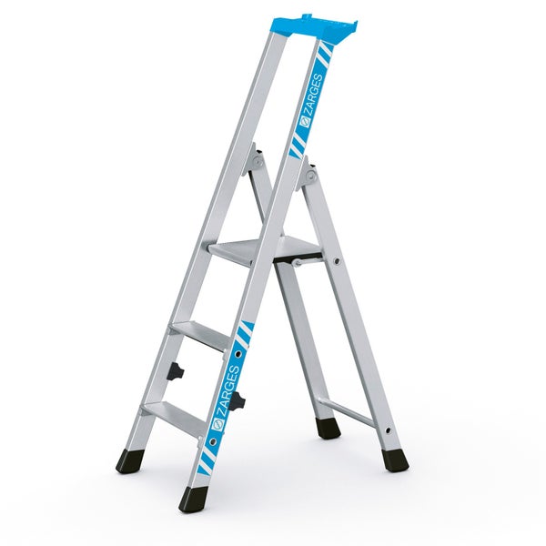 Zarges Stehleiter mit drei Stufen