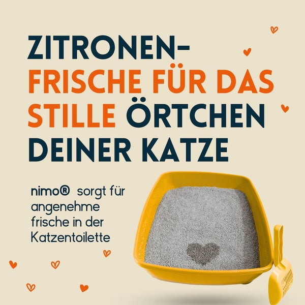 nimo® Katzenklo Geruchsentferner • Neutralisierendes Spray gegen Gerüche und Urin