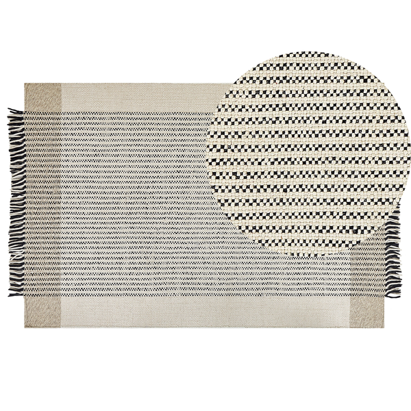 Teppich DIVARLI Beige 200 x 300 cm Wolle