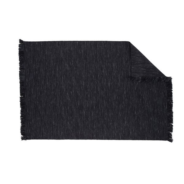 Elton Teppich 230x162cm schwarz. 162 X 230 X 1 cm
