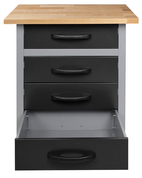 Ondis24 Werkbank Bernd 60 cm, H85, 4 Schieber