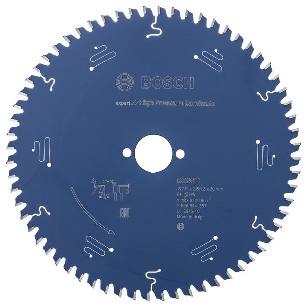 Bosch Kreissägeblatt Expert for High Pressure Laminate für Handkreissägen 235 x 30 x 2,8 mm 64 - 2608644357