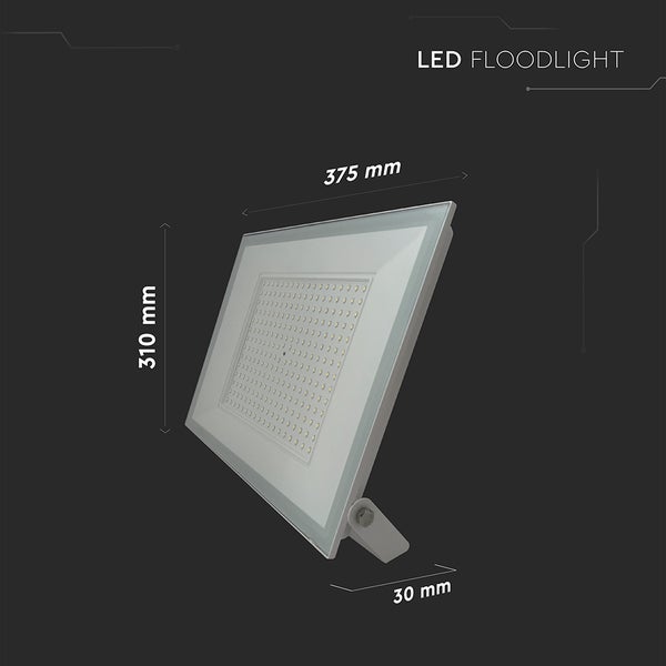 LED-Flutlichtstrahler mit den Maßen 375 mm mal 310 mm