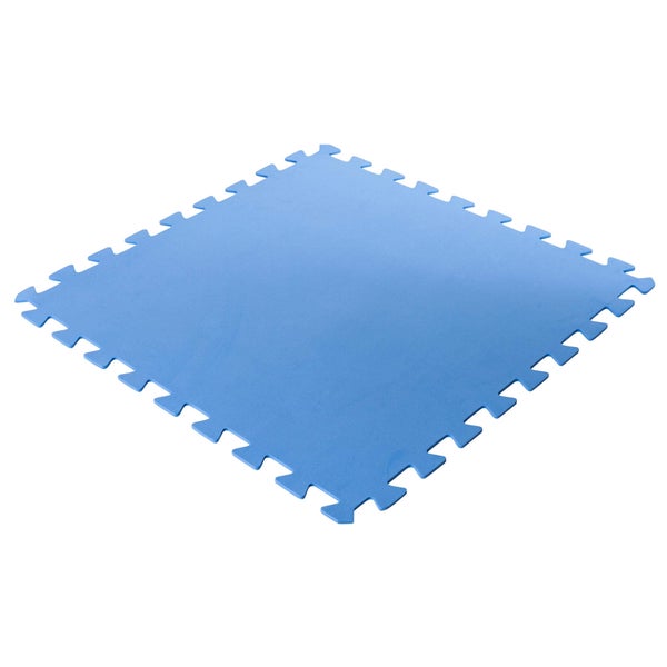 Bodenschutzmatten, blau, 500x500x4mm (8 Stück im Set = 2qm)