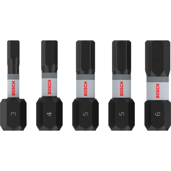 Bosch PRO Hex Impact Bit H3 H4 H5(x2) H6 25 mm 5-tlg. - 2608521U59
