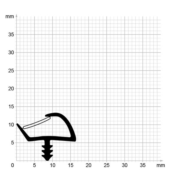 DIWARO. | Zimmertürdichtung ZT015 | weiß | 5 Meter