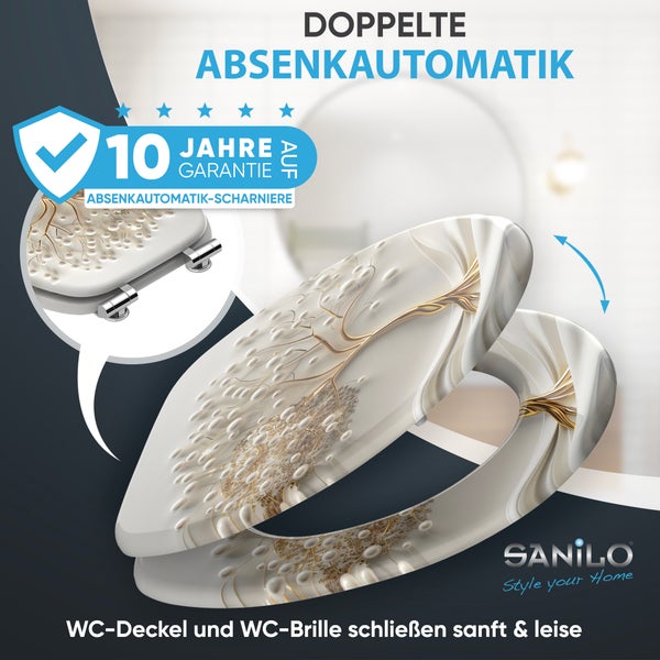 WC-Sitz mit Absenkautomatik Tree of Life