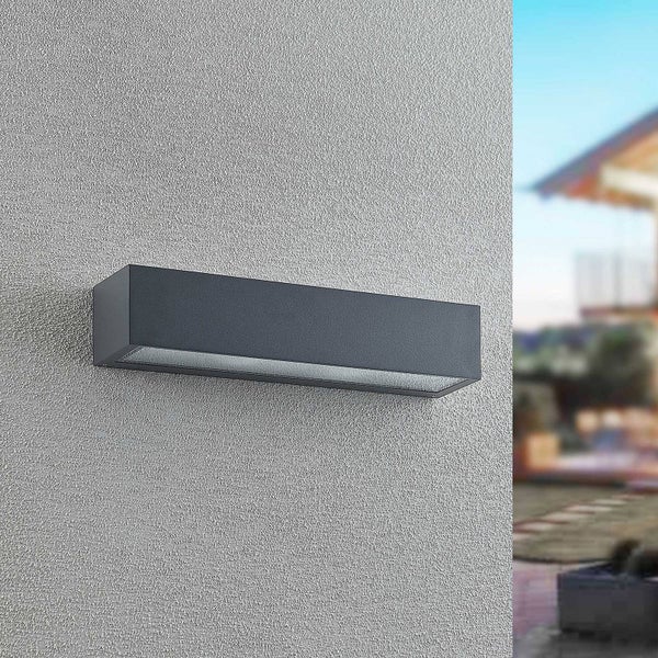 Arcchio Wandleuchte außen Lengo (spritzwassergeschützt (Modern) in Alu aus Aluminium (2 flammig, E27) - Außenwandleuchten Wandlampe Led Außenlampe Outdoor für Außenwand/Hauswand Haus