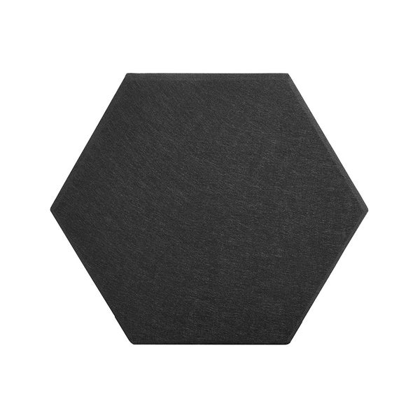 Home Deluxe Akustikplatten Hexagon selbstklebend SILENT - Schwarz, 15er Set | Schallschutzplatten, Wanddekoration, Schallabsorber, Akustik Paneel