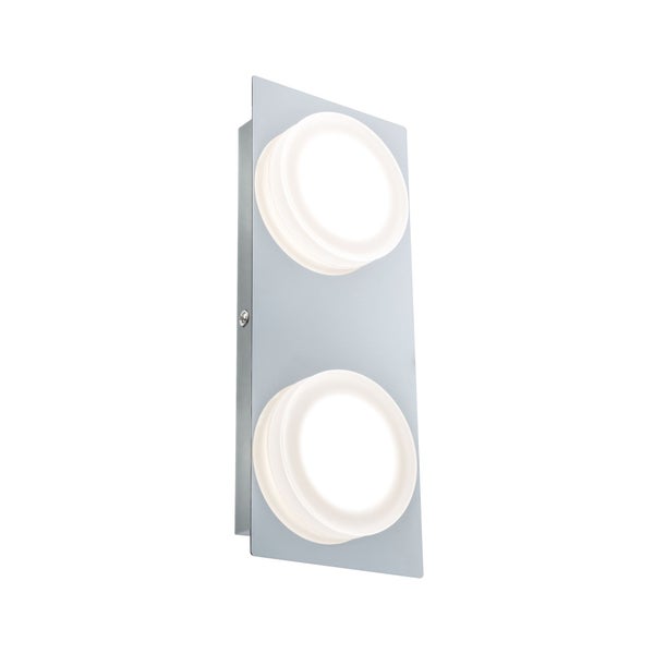 LED Wandleuchte Doradus 3000K 2x254lm 230V 2x4,7W Chrom