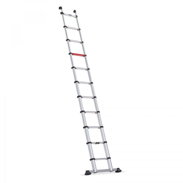 Ausgezogene Teleskopleiter aus Aluminium