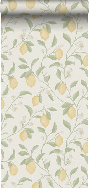 Tapete mit Zitronenmuster