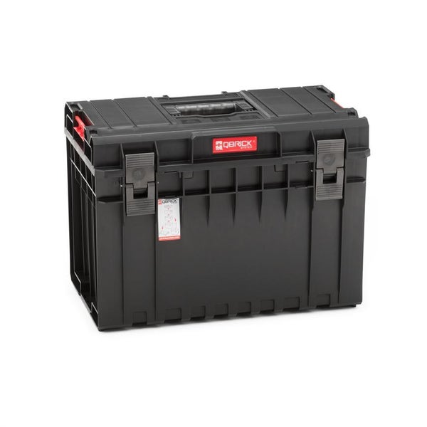 PROREGAL QBRICK Werkzeugkasten One HxBxT 38,5 x 58,5 x 40 cm 52 Liter Traglast Bis Zu 120 kg Mit Deckgriff Mit Klemmverschlüsse Schwarz