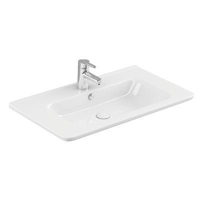 Waschtisch mit Armatur für das Badezimmer