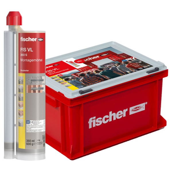 Fischer FIS VL 360 S Montagemörtel Kartusche mit roter Aufbewahrungsbox