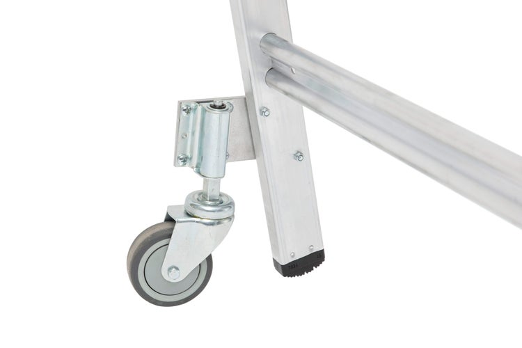 Leiter mit Rolle für den einfachen Transport