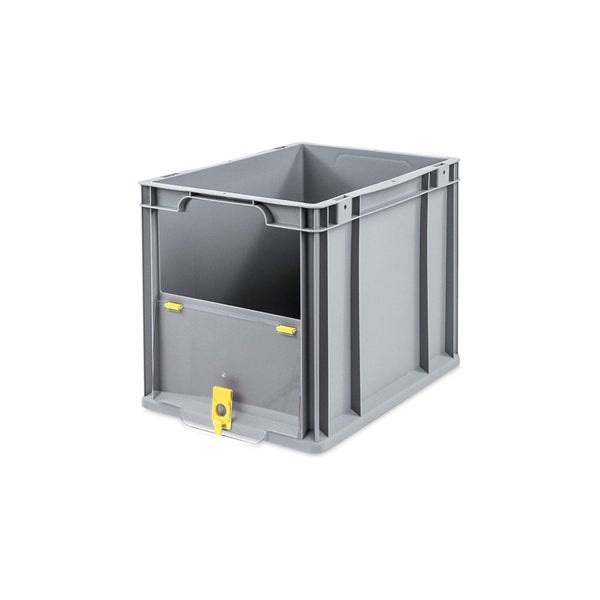 PROREGAL SuperSparSet 4x Eurobox NextGen Insight Cover HxBxT 32 x 30 x 40 30 Liter Hoch/Gelb Eurobehälter Transportbox