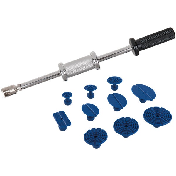 Dellenausbeulwerkzeug mit verschiedenen Aufsätzen