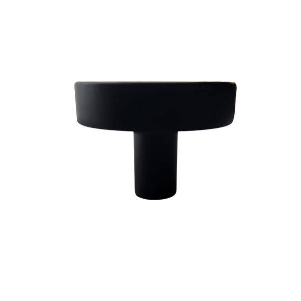 Schrankknopf / Möbelknopf Kreis 40 mm Schwarz