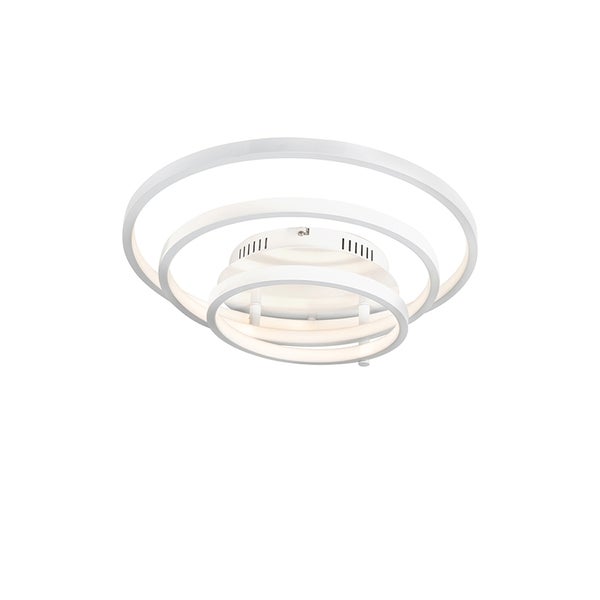 Weiße LED-Deckenleuchte mit drei Ringen