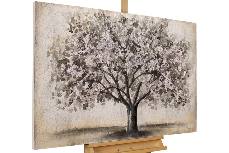 Handgemaltes Gemälde Acrylfarbe 120x80cm Beige