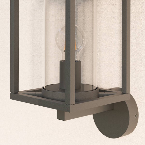 Lucande Wandlampe aussen, Aussenwandleuchte spritzwassergeschützt IP44 1x E27 max. 60W ohne Leuchtmittel Außenleuchte Wandleuchte außen