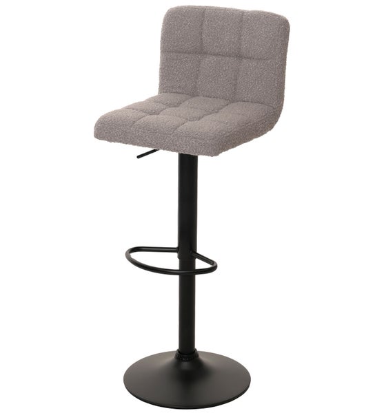 Barhocker mit Stoffbezug und Metallgestell