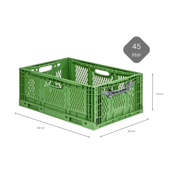 PROREGAL SuperSparSet 20x Stabile Profi-Klappbox Chameleon in Industriequalität HxBxT 23 x 40 x 60 cm 45 Liter klappbar stapelbar