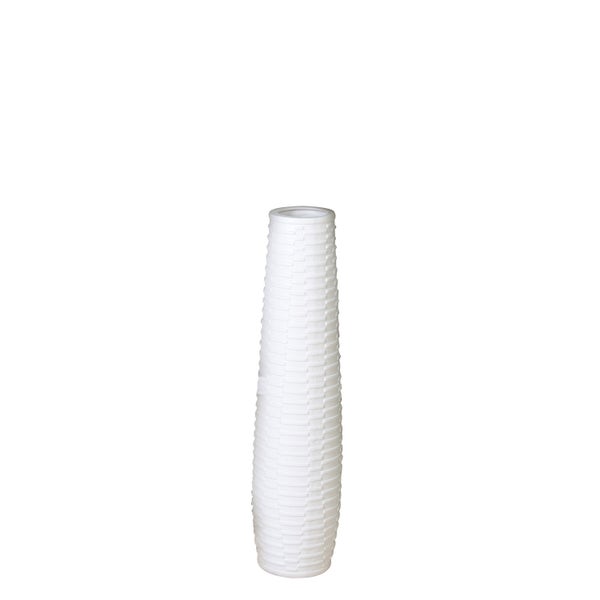 Vase GILDE Höhe 57 cm weiß Keramik