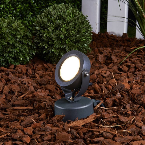Lucande LED Gavin in Schwarz aus Aluminium (1 flammig, )
