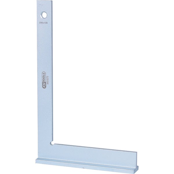 Winkel aus Metall mit den Maßen 200 x 130 mm und einem Loch, KS Tools Logo