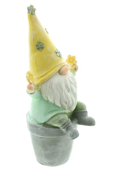 FRANK FLECHTWAREN | Wichtel Blümchen, POLYRESIN, H: 23 cm