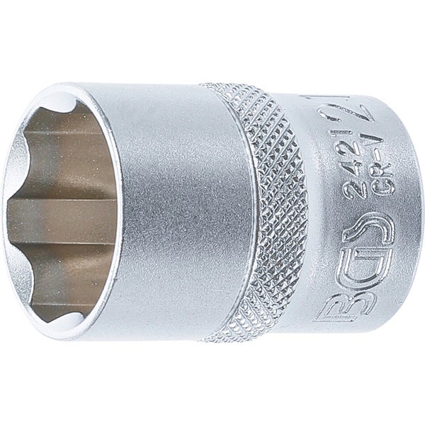 BGS Steckschlüssel-Einsatz Super Lock Antrieb Innenvierkant 12,5 mm (1/2) SW 21 mm - 2421