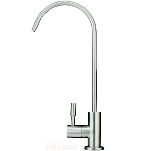Einhebel-Trinkwasserhahn aus Metall mit hohem Auslauf fuer Wasserfiltersysteme