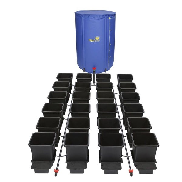 Autopot 24er Bewässerungssystem – Komplettset mit 400 Liter Tank, Automatisches Gießsystem für stressfreies, platzsparendes und stromfreies Pflanzenwachstum