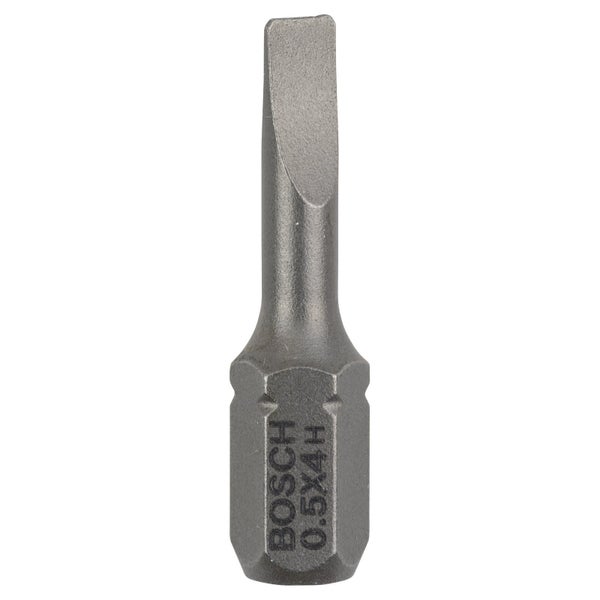 Bosch 3x Schrauberbit Extra-Hart, S 0,5 x 4,0, 25 mm - 2607001457