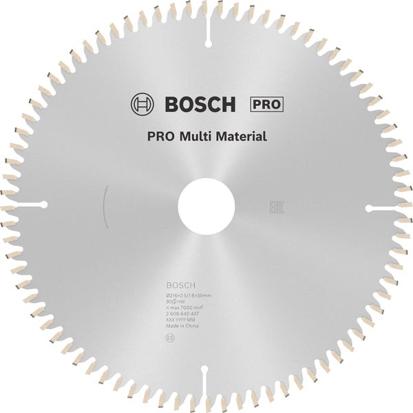 Bosch PRO Multi Material Kreissägeblatt 216 x 2,5 x 30 mm - 2608640447