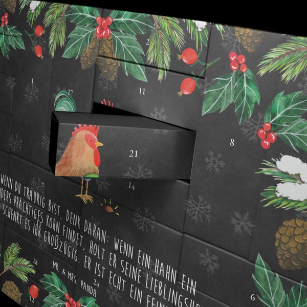 Mr. & Mrs. Panda Befüllbarer Adventskalender Hahn Korn - Schwarz
