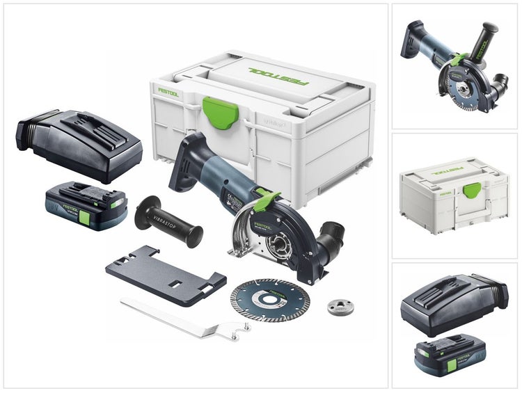 Festool DSC-AGC 18-125 FH EB-Basic Akku Freihandtrennsystem 18 V 125 mm Brushless + 1x Akku 3,0 Ah + Ladegerät + Systainer