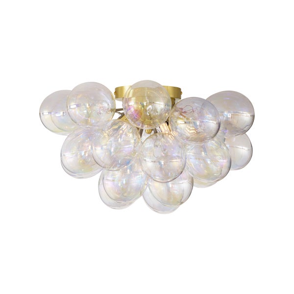 Deckenleuchte mit mehreren kugelförmigen Lampenschirmen