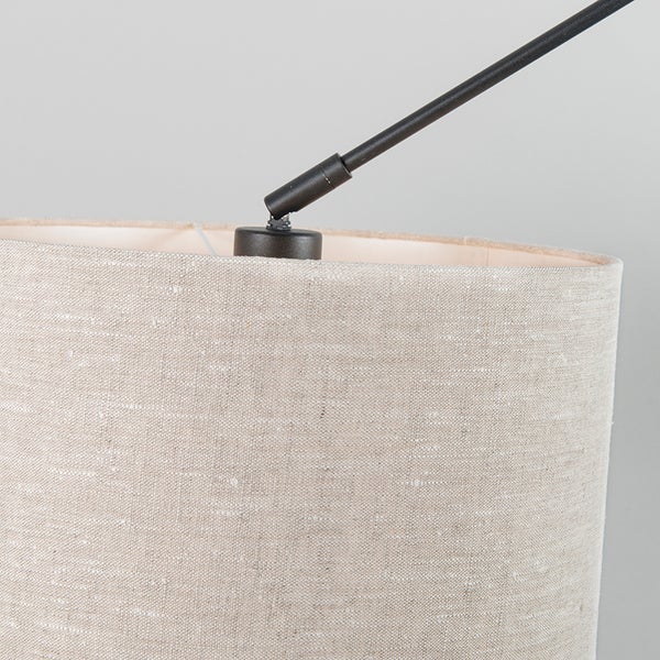 Nahaufnahme eines Lampenschirms aus Stoff